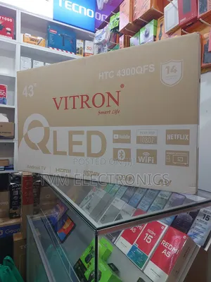 Vitron 43" Qled Android Tv Htc4300qfs – Full Hd Frameless Bluetooth