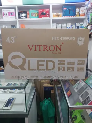 Vitron 43" Qled Android Tv Htc4300qfs – Full Hd Frameless Bluetooth