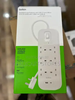 Belkin 650j Surge Protection 6 Outlets Power Strip 18w