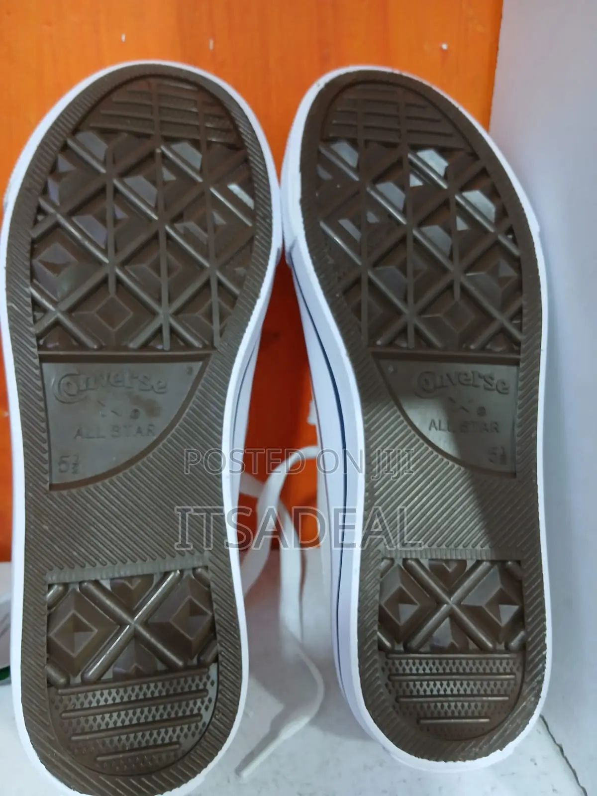 White Leather Converse All Star Sneakers