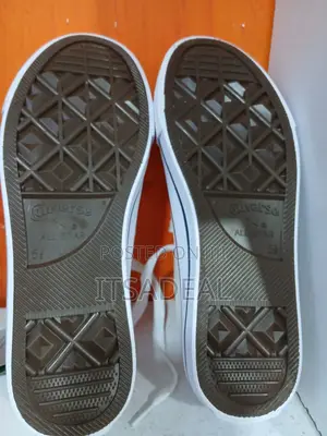 White Leather Converse All Star Sneakers