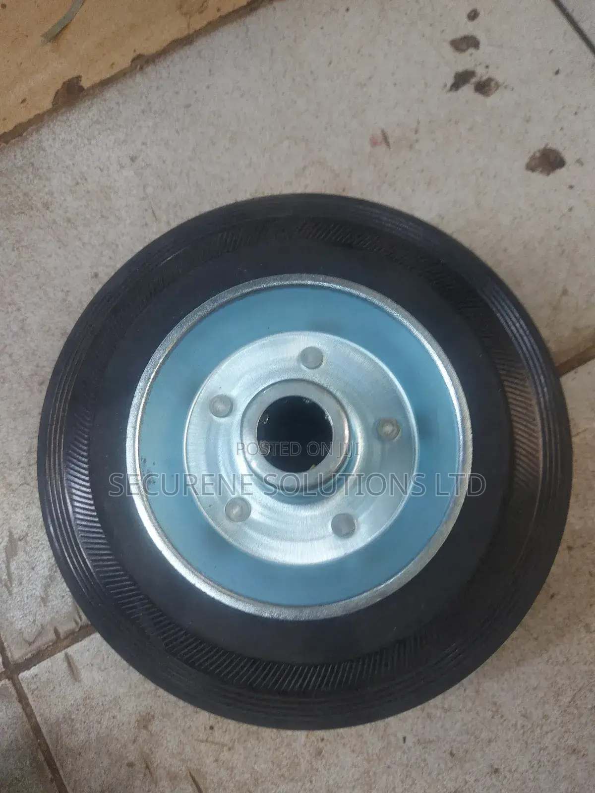 6" Heavy-Duty Rubber Trolley Wheel