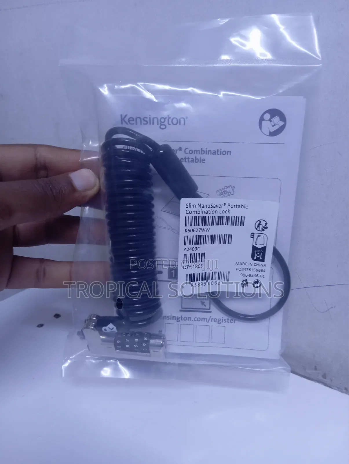 Kensington Slim Nano Saver Portable Combination Lock