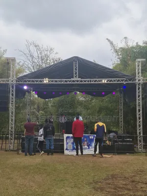 Complete Stage Set Up With Sound Lighting