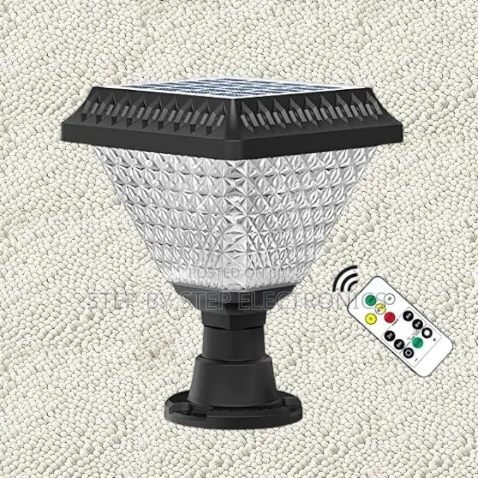 Solar Led Outdoor Pillar Lamp Waterproof for Home Gate and Lawn