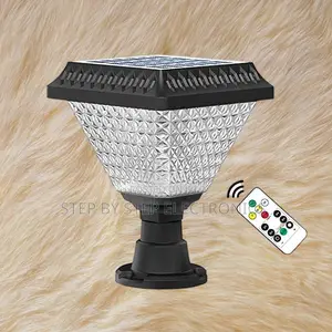 Modern Solar Powered Led Gate Lantern for Garden Pillar Lighting