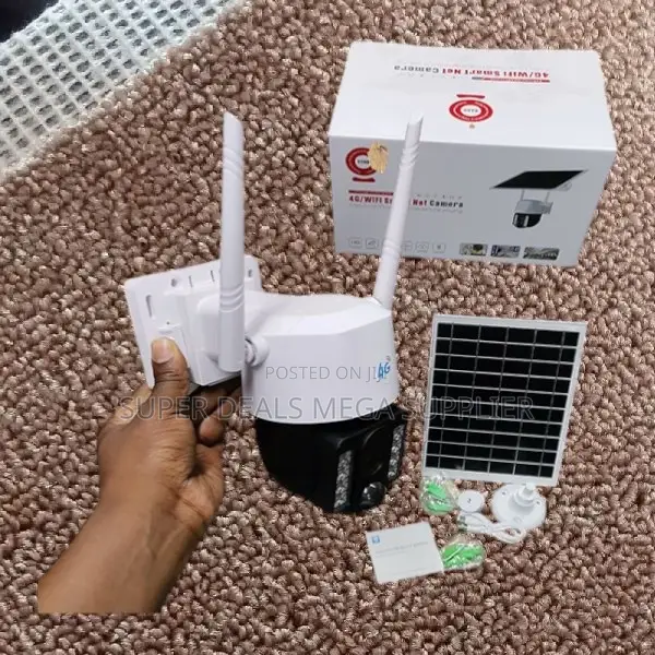 Solar Powered V380 Pro 12mp 4g PTZ Camera With Smart Motion Detection