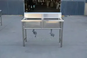 Stainless Steel Double Bowl Washing Sink ( Solid Double Sink)