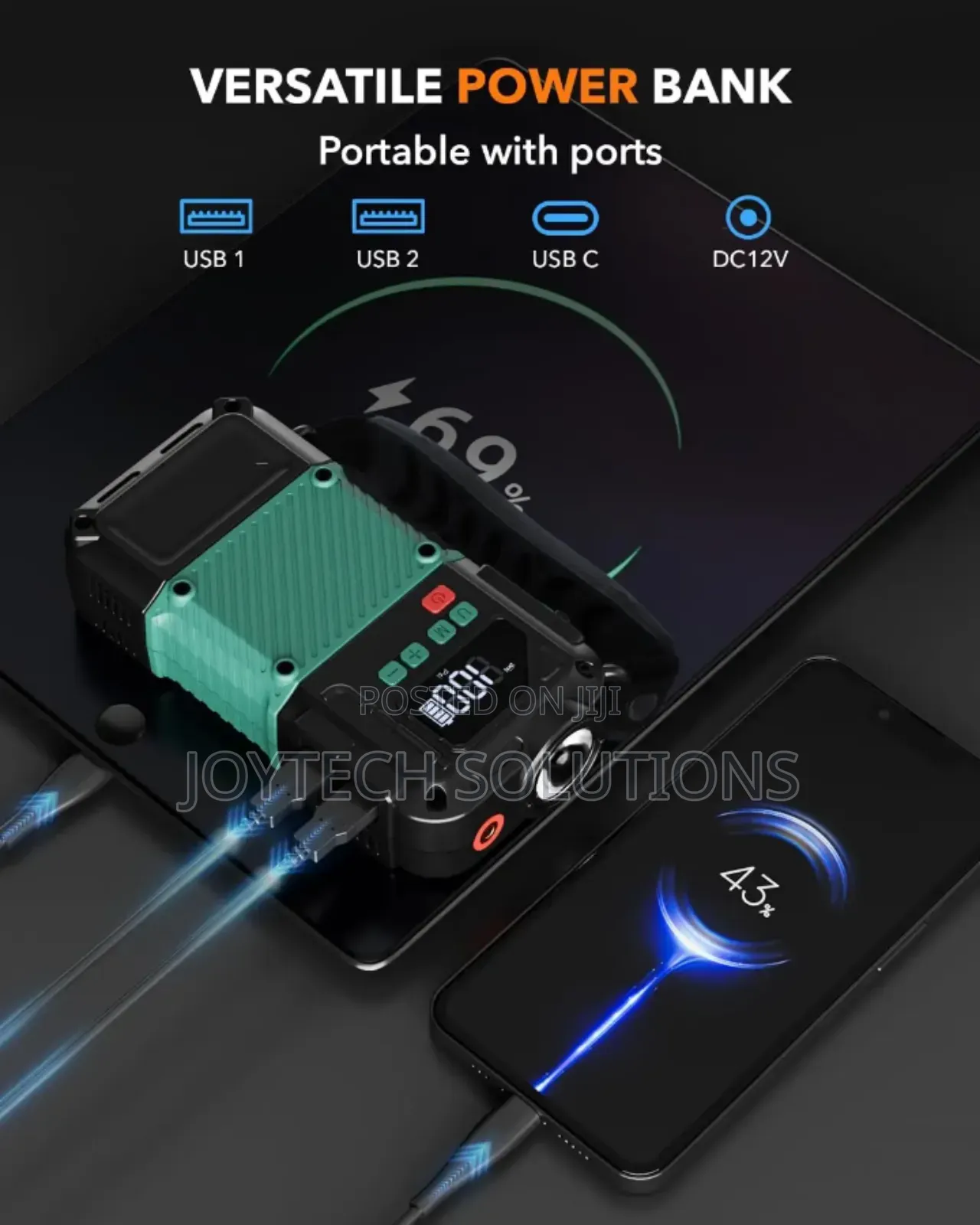 Car Jump Starter Portable/ Multipurpose Jump Starter