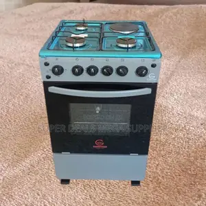 Eurochef 50x55cm Cooker With 3 Gas Burners + 1 Electric Hot Plate