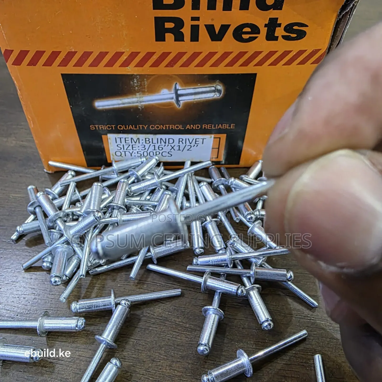 Pop Blind Rivets 3/16 ,1/2 Inch