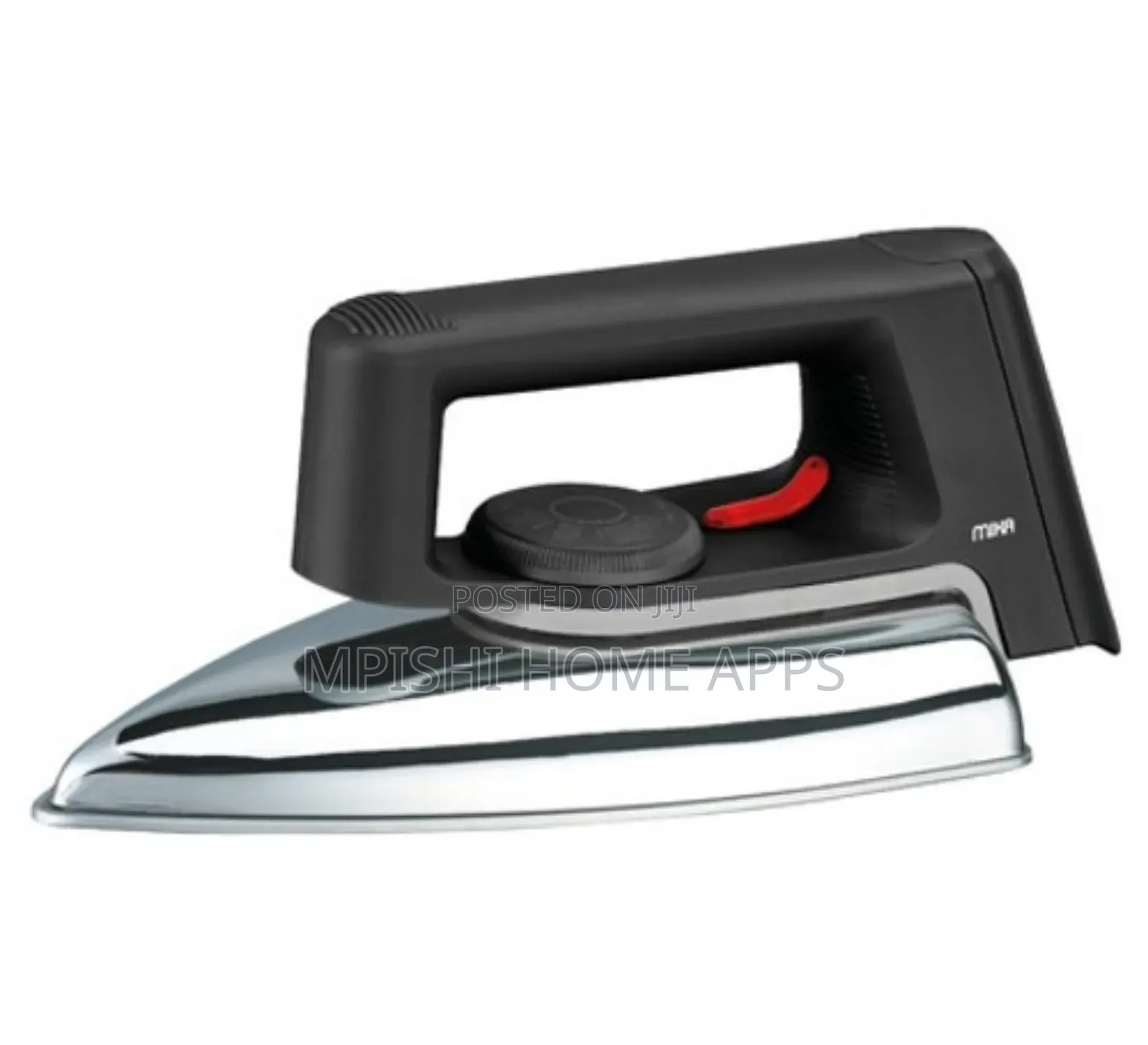 Mika Dry Iron, Ceramic Soleplate, Black Grey