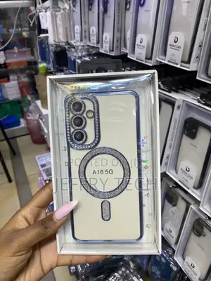 Ofugui Glitter Magnetic Plated Case for Samsung Galaxy A16 5g