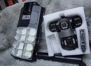 All-in-One Surveillance Flood Light With Tripple Lens CCTV Camera