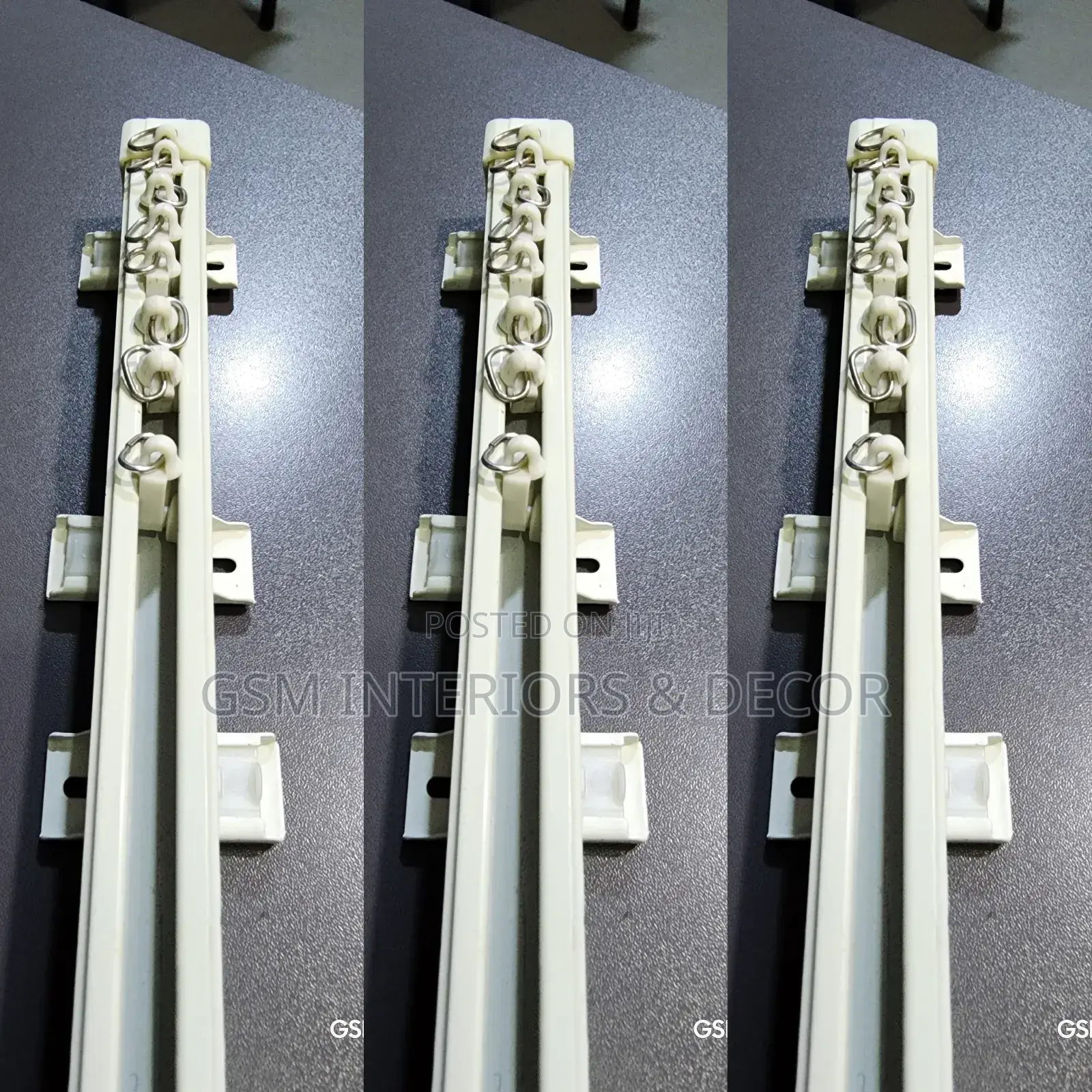 Single Channel Aluminium Track Rails Plus Stopper