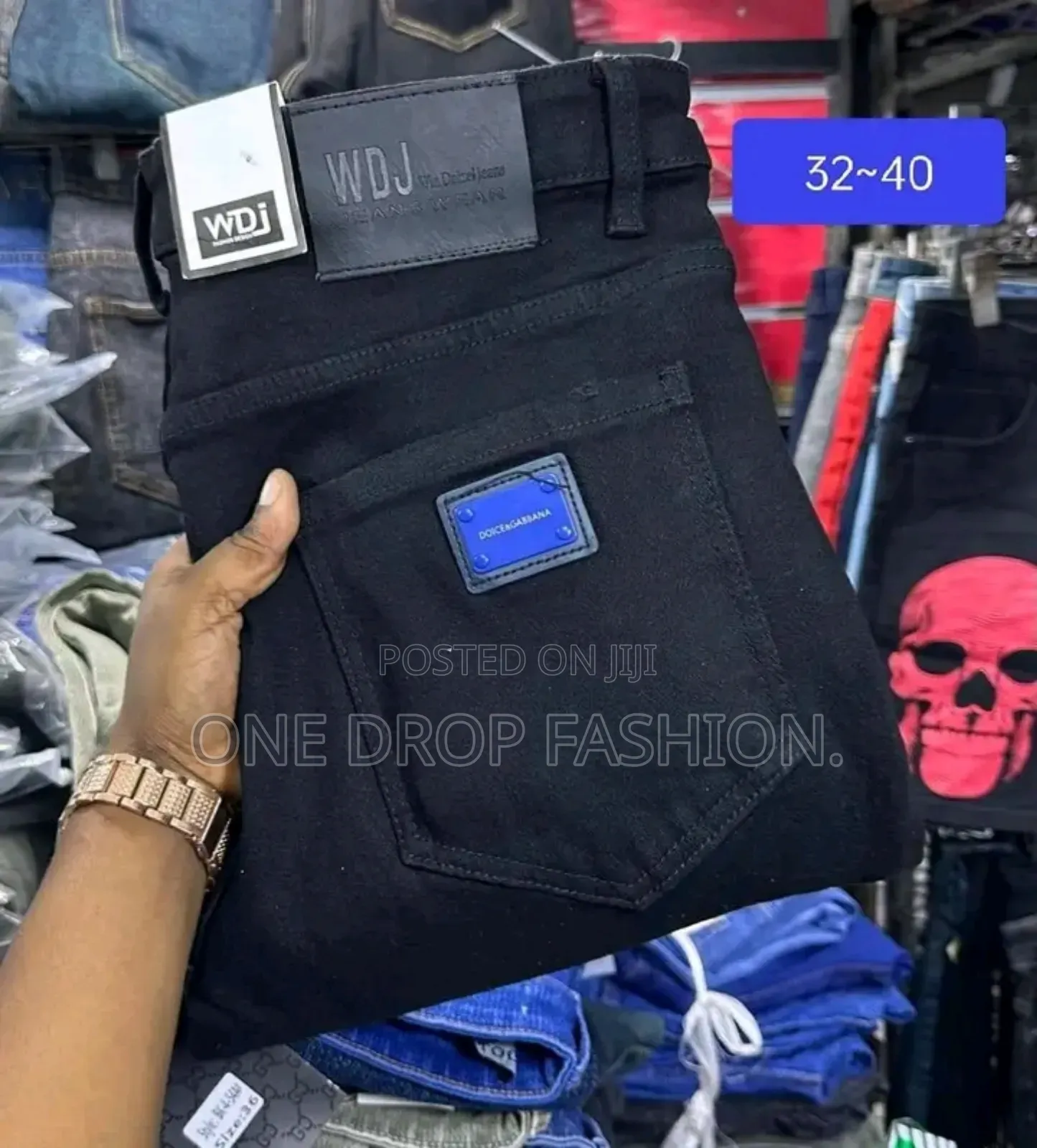Men New Quality Plain Jeans Sizes 30-40