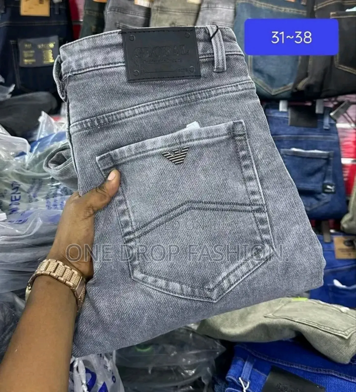 Men New Quality Plain Jeans Sizes 30-40