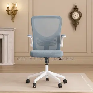 Modern Mid Back Orthopedic Mesh Chair-Flip Armrest