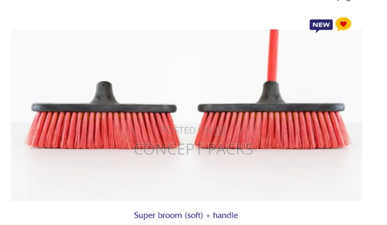 Teepee Soft Broom With Wooden Coated Handle.
