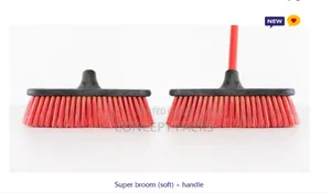 Teepee Soft Broom With Wooden Coated Handle.