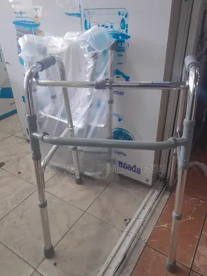 Foldable Adult Walking Frame With Adjustable Height