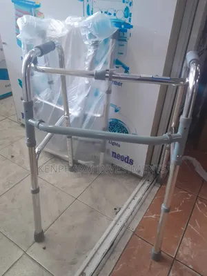 Elderly Medical Walker, Foldable With Adjustable Height