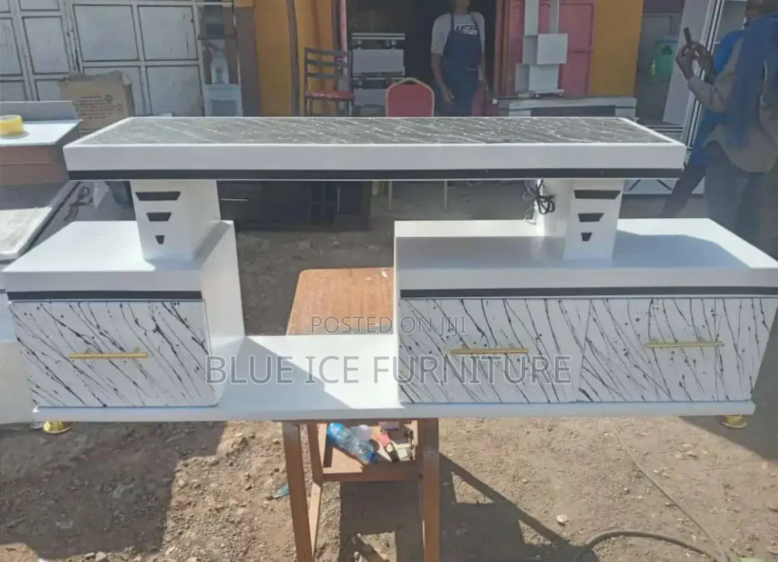 Black White Tv Stand