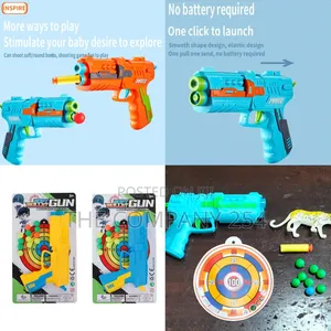*Kids' Toy Gun With Simulation Structure and Target