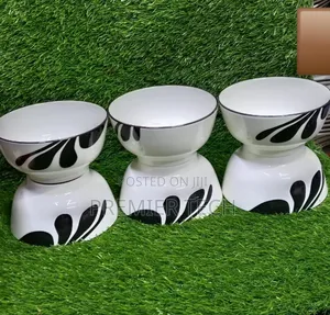 *6pcs White Black Bowls