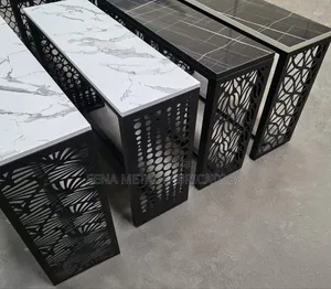 Luxury Console Table With Metal Frame.
