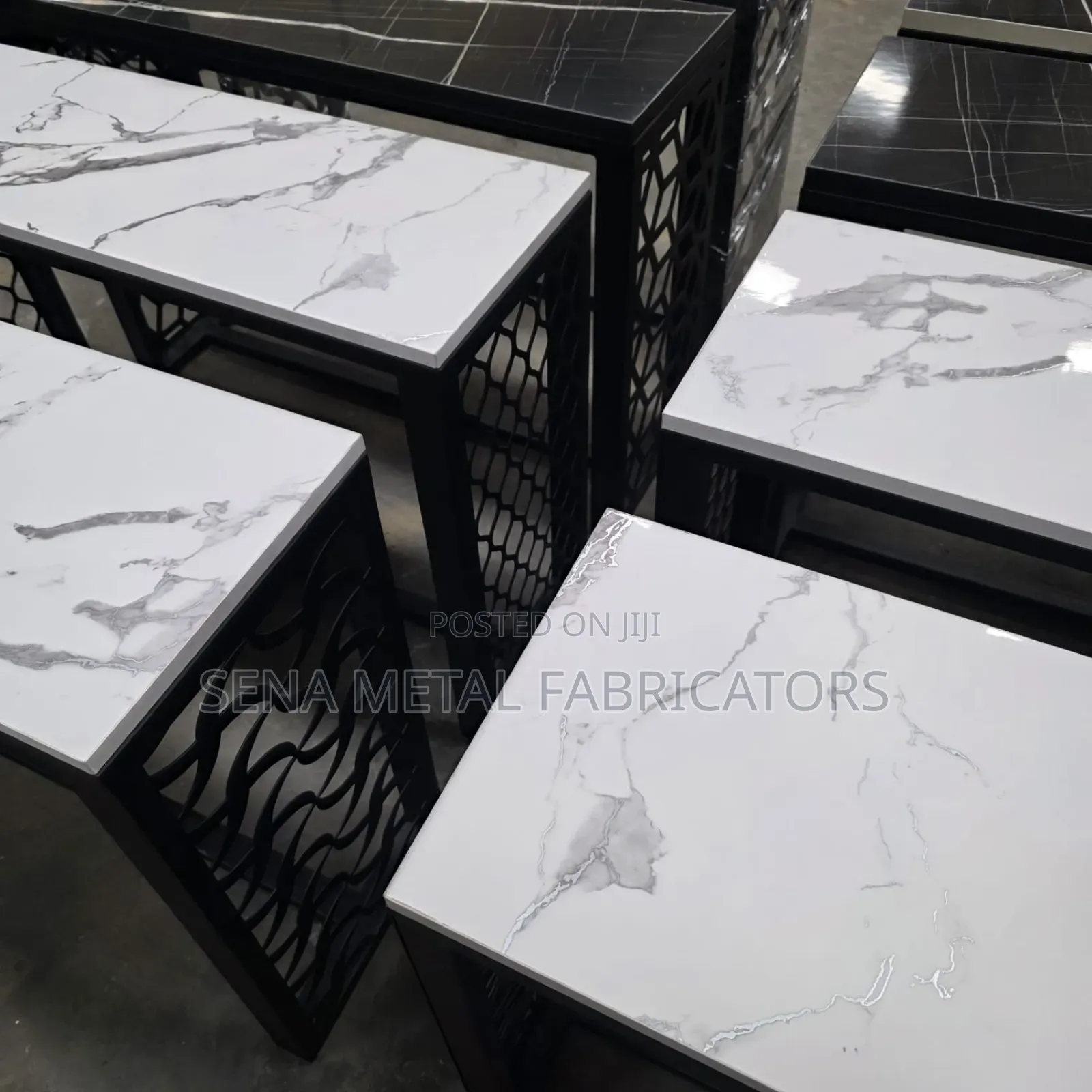 Luxury Console Table With Metal Frame.