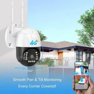 3mp V380 Pro 4g Sim Card PTZ Security Camera Rotating Wireless CCTV