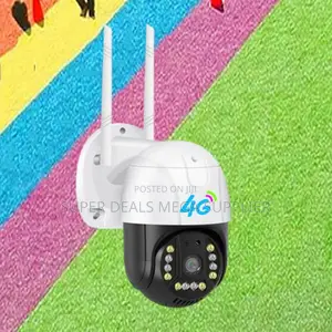 V380 Pro 3mp 4g Sim Card PTZ Security Electric Camera- Wide Angle Lens