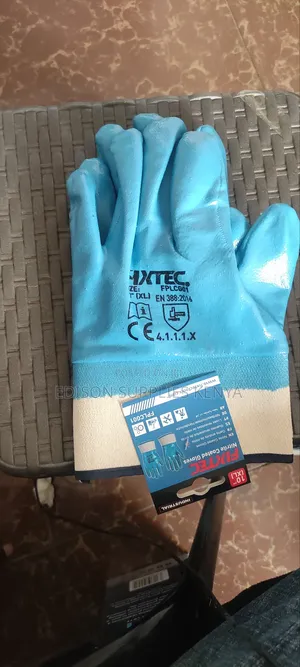 Nitrile Gloves Fixtec Safety Gloves 10" Xl Latex Coated Gloves