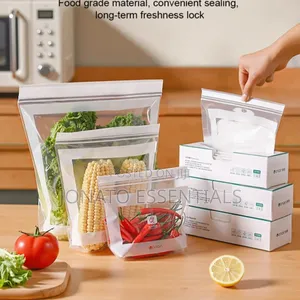 Reusable Food Storage Ziplock Bags for Fridge and Freezer