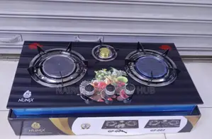 Nunix 3 Burner Glass Cooker