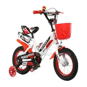 Red White 12 /14 /16 Inch Children’S Bike With Bottle and Support