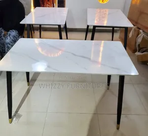 Modern Dining Table With a Marble Effect