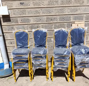 Blue and Gold Banquet Chairs