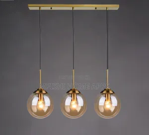 3 in 1 Minimalist Glass Globe Hanging Ceiling Pendant Light