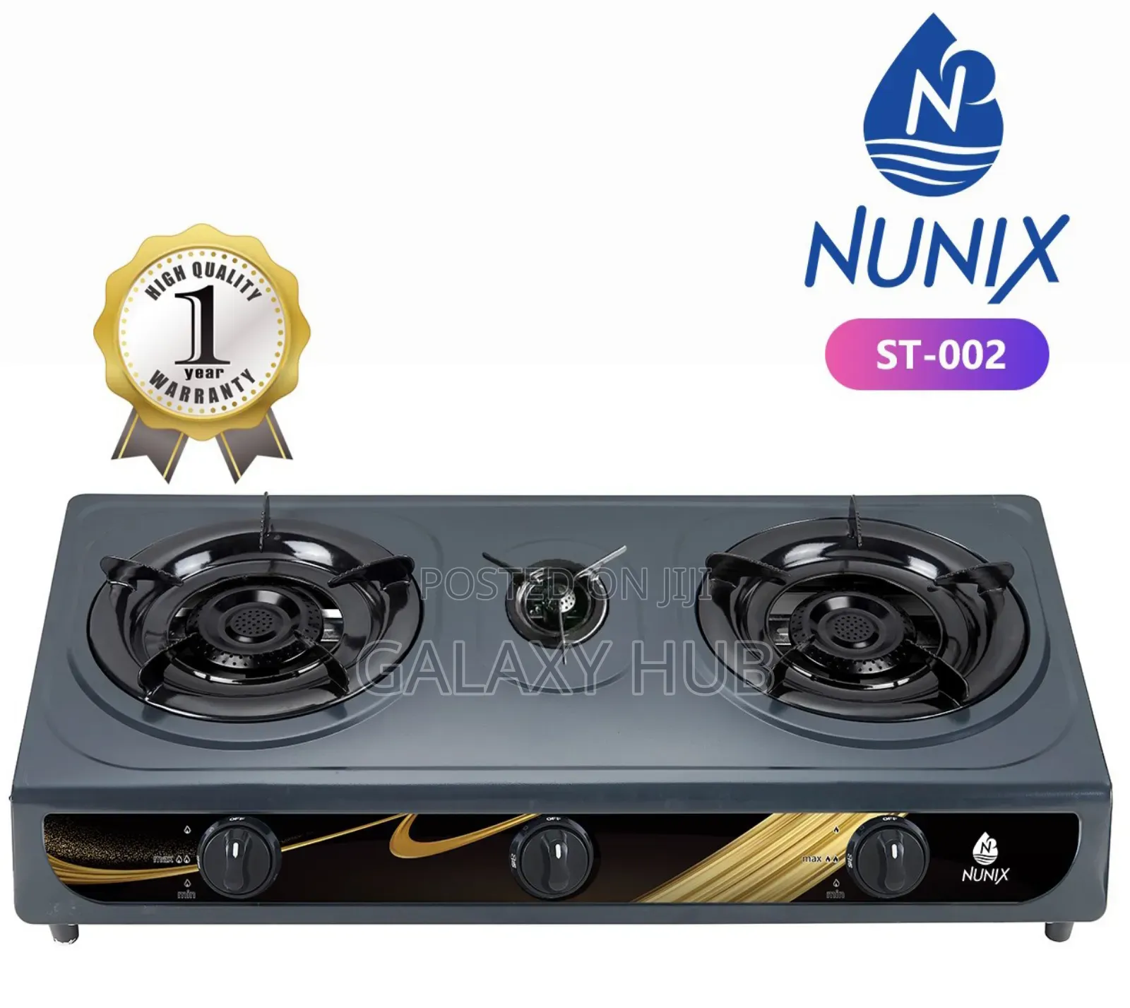 Nunix 3 Burner Stainless Cooker