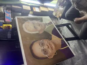 Custom Handpainted Portraits on Canvas–Realistic Family Wedding Memory