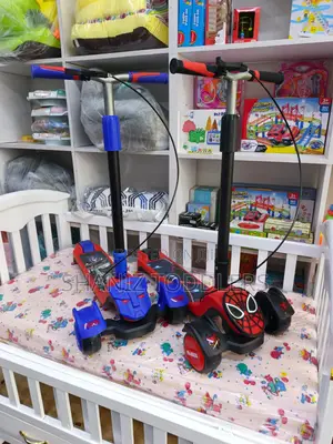 Spider-Man 3-Wheel Kids Scooter With Safety Brake