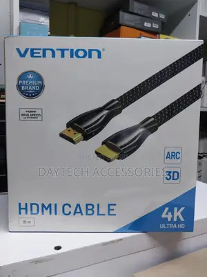 Vention Nylon Braided Hdmi Cable 10m Black Metal Type