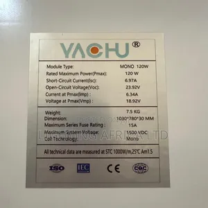 Tier One 120 Watts - 12v Monocrystalline Solar Panel Germany