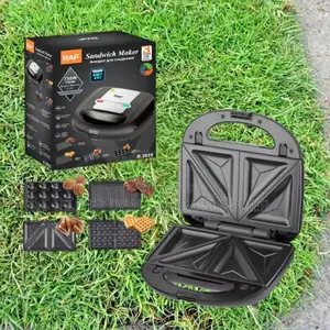 Raf R.594x 6 in 1 750w Sandwich Maker Toaster Panini and Waffle Plates