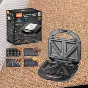 Raf R.594x 6 in 1 Electric 750w Sandwich and Waffle Maker With Toaster