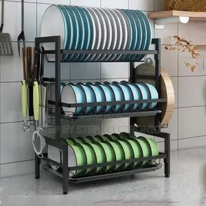 3 Layer 3-Tier Cutlery Drying Dish Drainer Dish Racks