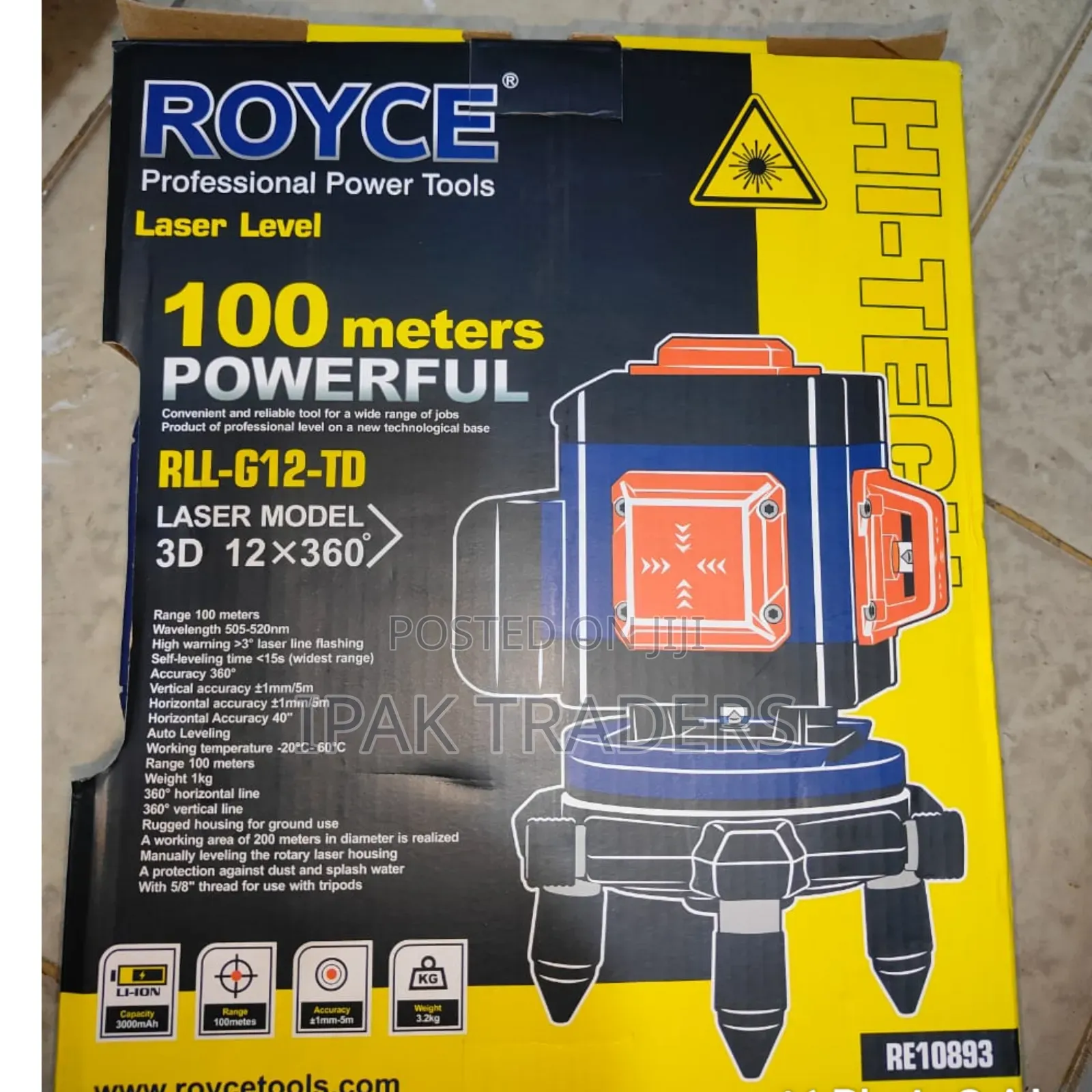 Royce Rldm100 100m Laser Distance Meter Digital Level