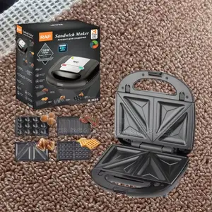 Raf R.594x 6 in 1 Electric 750w Sandwich Maker With Waffle Donut Plate